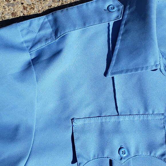 Men's Blue Work Shirt (size-XL) - Picture 2 of 8